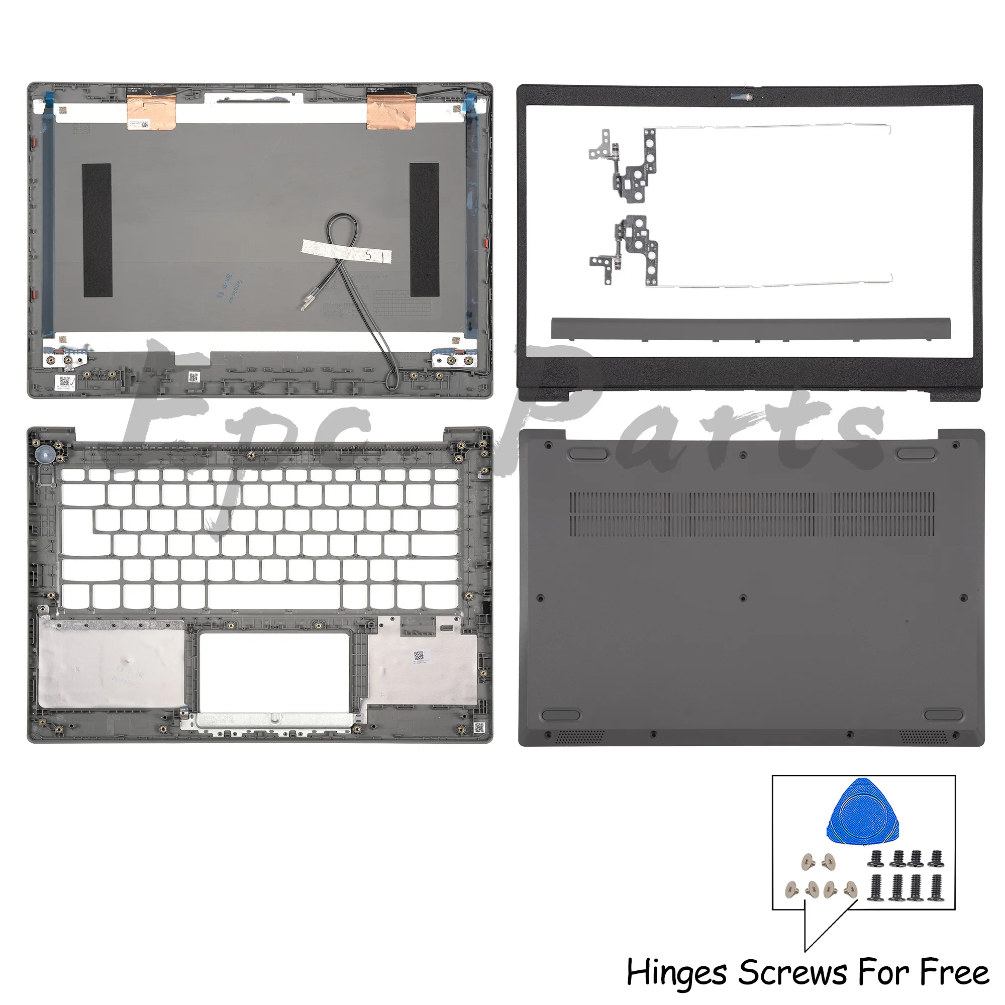 

Epc Parts For IdeaPad 3-14IIL05 3-14ARE05 3-14IML05 GS452 LCD Back Cover AP1JU000200 Bezel Hinges Palmrest Bottom Repair 14inch