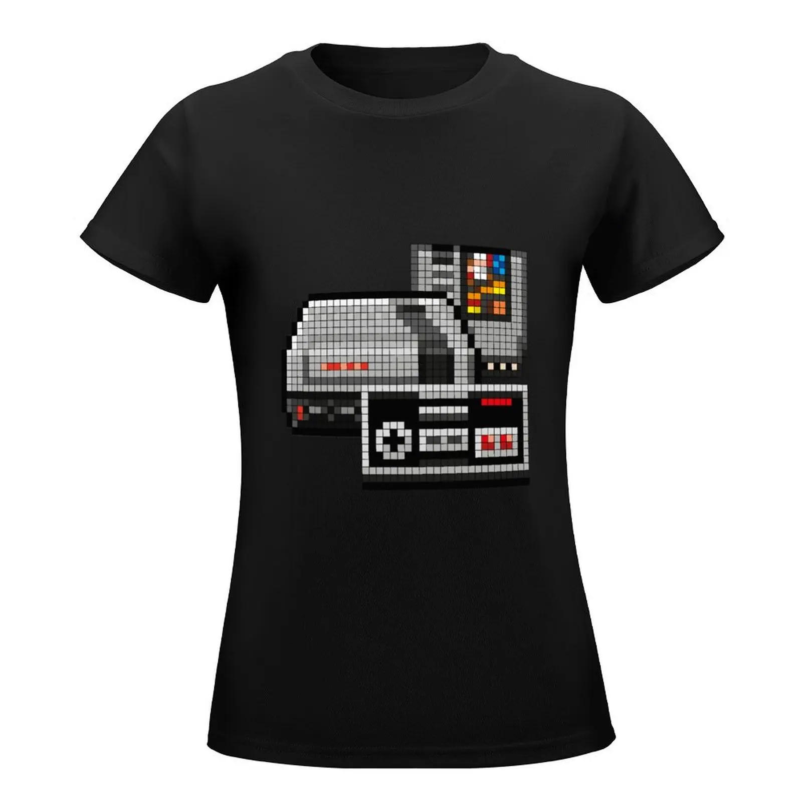 Classic Console Gamer 8bit retro T-Shirt Aesthetic clothing oversized Short sleeve tee vintage clothes t shirts for Women