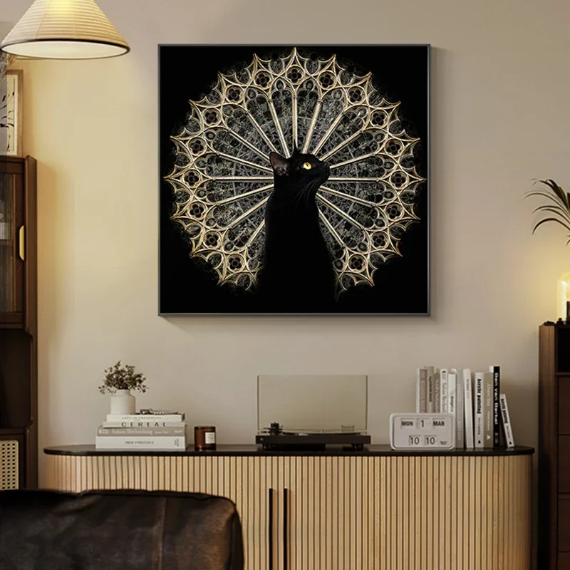 

Sofa background wall decorative painting hanging on the porch cabinet