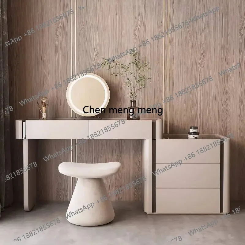 

Essentials European Vanity Desk Stool Drawers Cabinet Room Stuff Dressing Table Makeup Adult Meubles De Chambre Furnitures