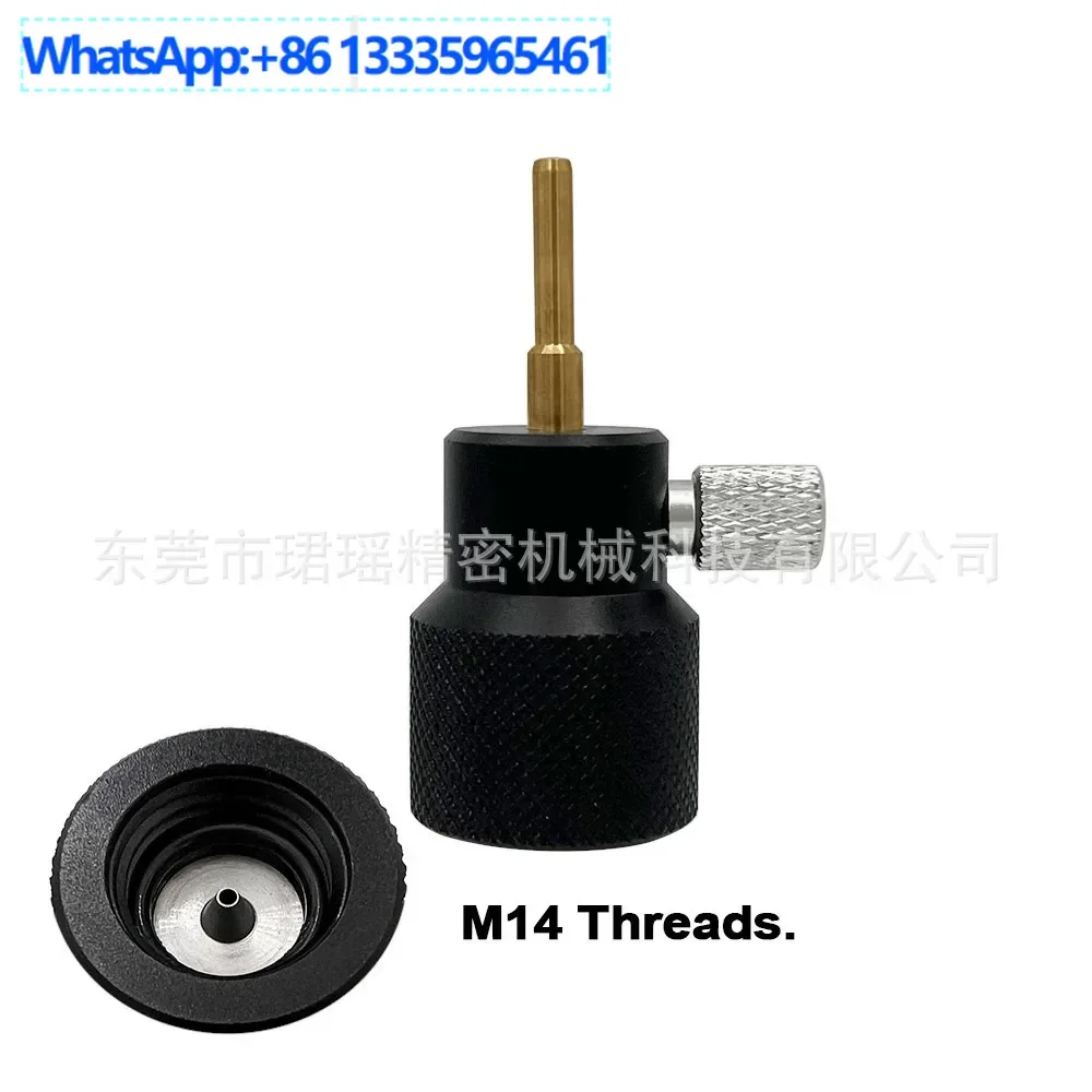

2Pcs M14 threaded inflatable connector for R134 refrigerant cylinders