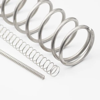 AKNL 1 개 길이 300mm 와이어 직경 1.2 1.5 2.0mm 304SS 압축 용수철 OD 6 ~ 30mm, 지지대 사용자 정의 