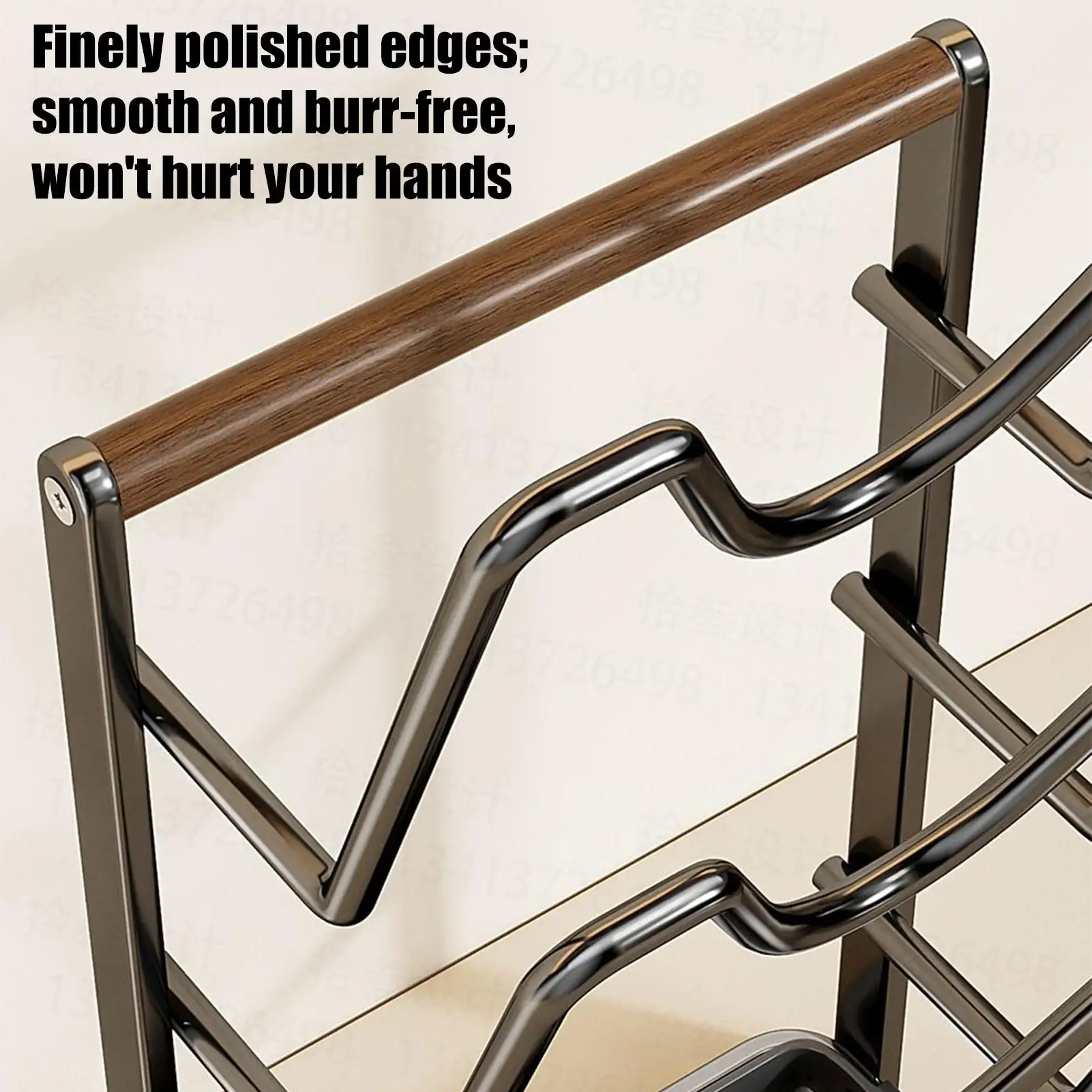 

Pot Lid Rack Removable Drip Tray Storage Stand Kitchen Pan Pot Lid Holders For Cutting Board Plate Dish Spoon Fork Spatula