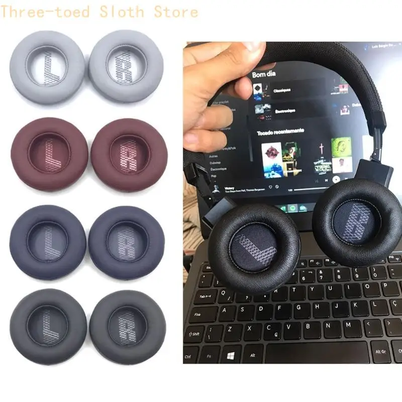 Ersatz-Ohrpolster-Ohrpolster-Abdeckung für E35 E45 E45BT Headset, ersetztes Zubehör E74A – Detail 9