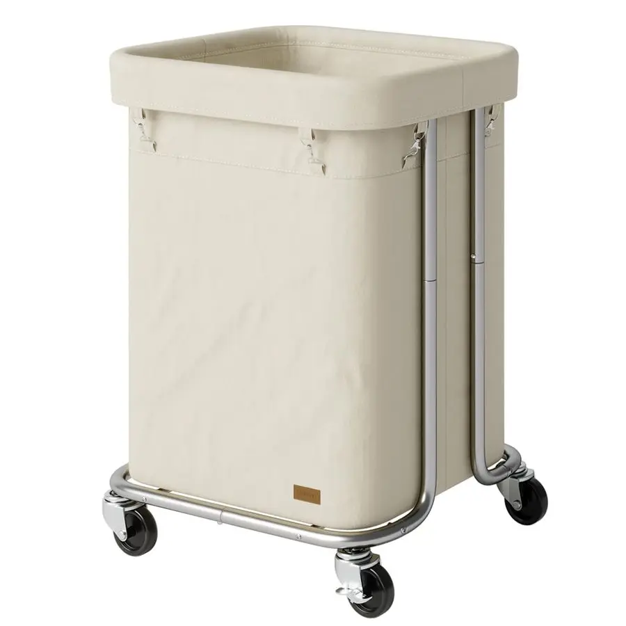 

Basket with Wheels 150L 40Gal, Rolling Laundry Hamper with Steel Fram and Removable Washing Bag,Laundry Sorter Cart for Laundry