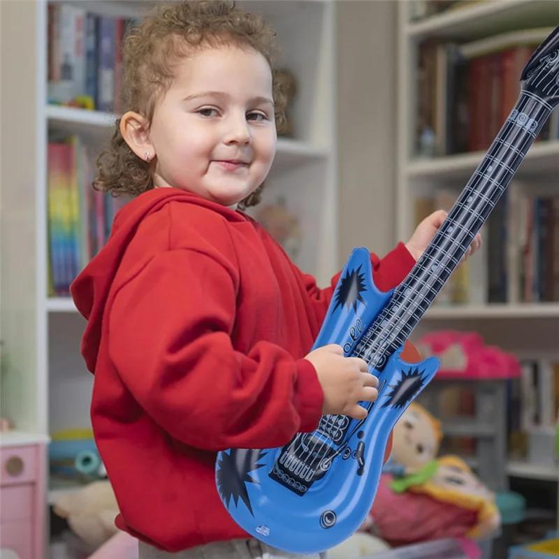 ABWE-guitare gonflable, guitare à soufflage, adaptée aux cadeaux pour enfants, fêtes de vacances