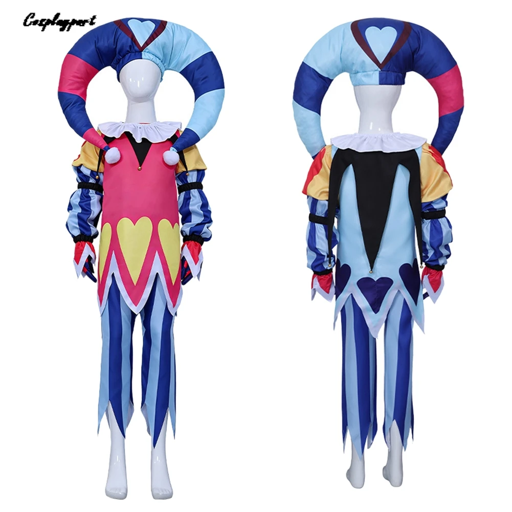 

Костюм для косплея из мультфильма «Хеллува», топ и брюки, наряд для детских вечеринок, маскарадный костюм для ролевых игр, карнавальный костюм на Хэллоуин