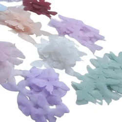 Butterfly tulle for wedding dress, 100 pcs/pack, 2.8cm, DIY material, bridal headwear, earrings, veil accessories, rs4127