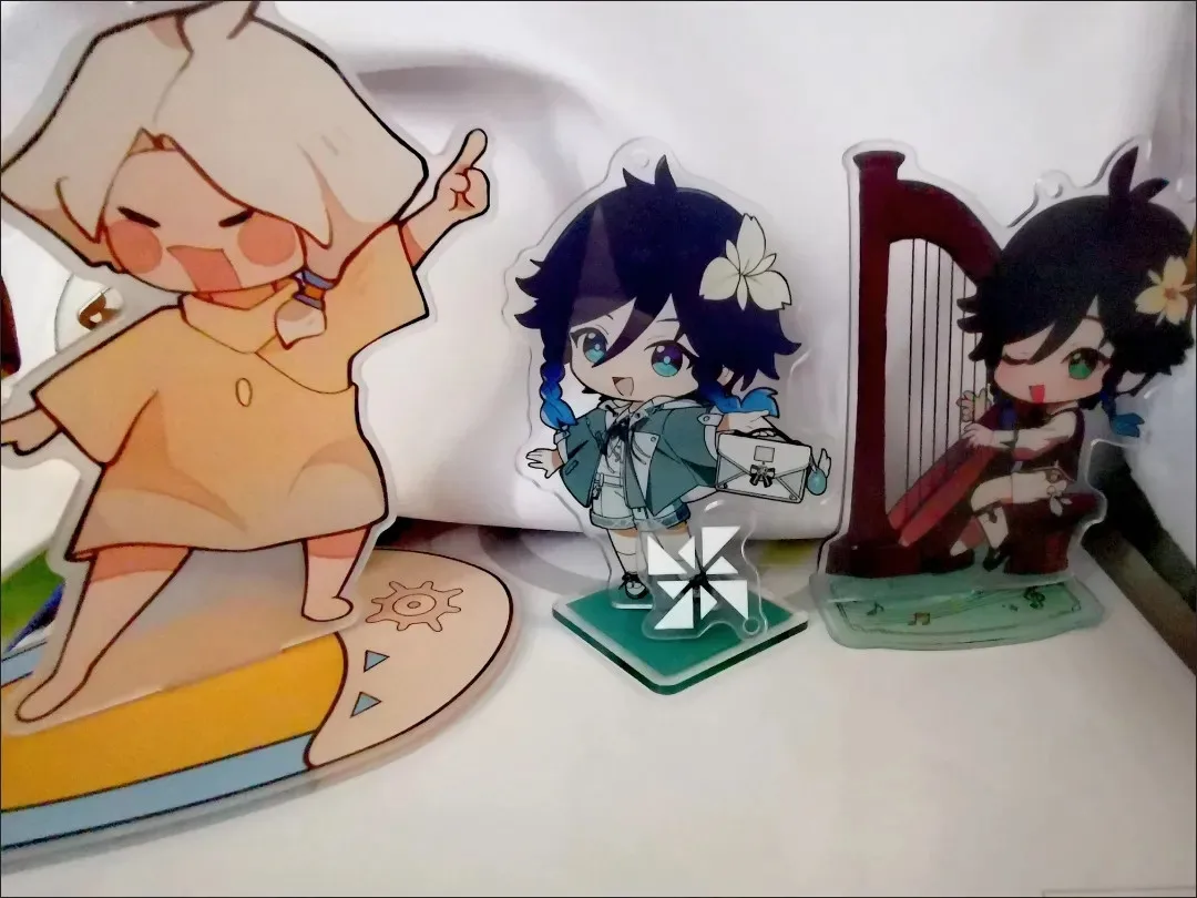 Venti Gift Toy Figures Acrylic Stand Anime Model Action Figure Ornament Accessories Models Yuan Shen Desktop Ornament