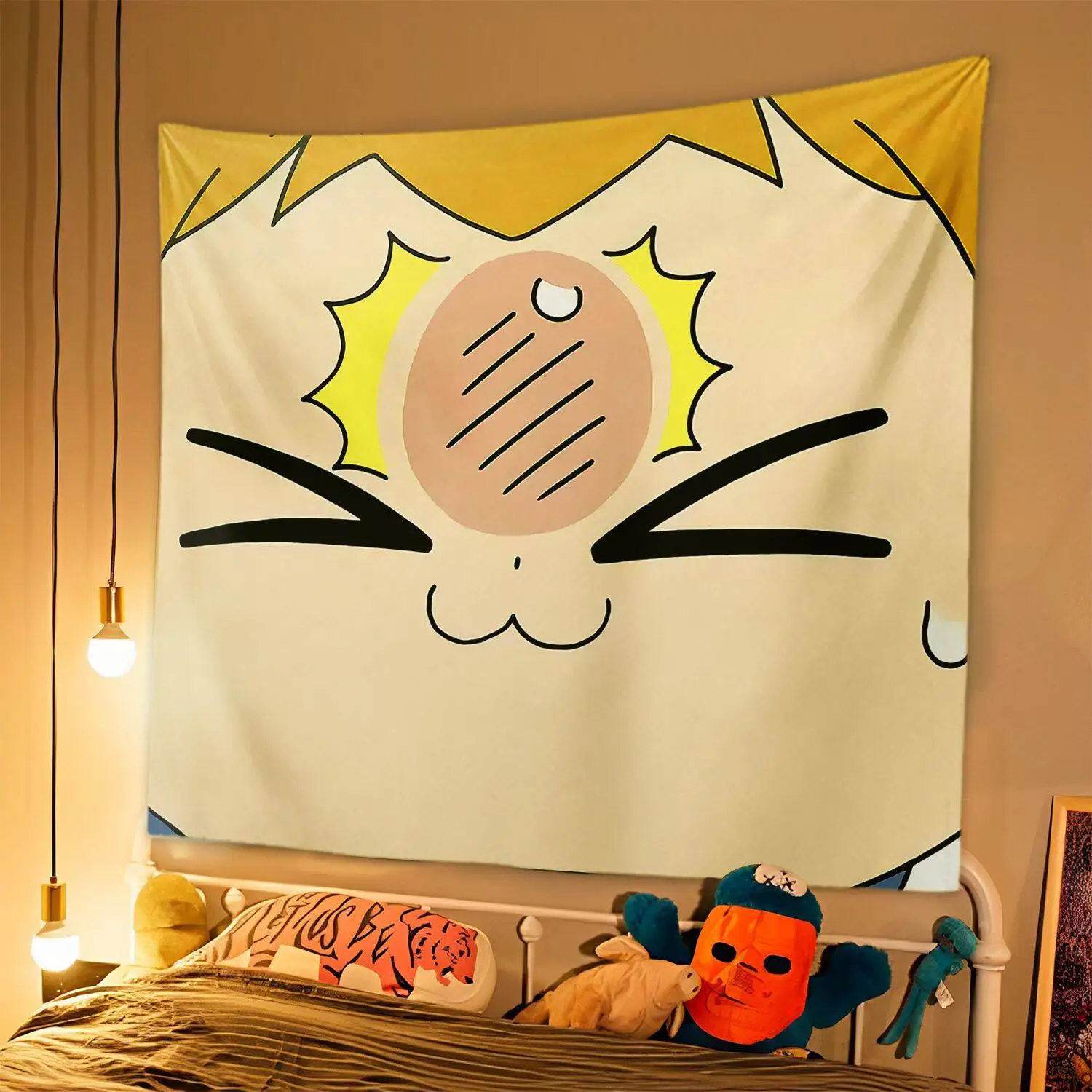 P-Pop Team E-Epic Anime Wall Tapestry Dorm Decor Background Cloth Wall Hanging Art for Bedroom Living Room