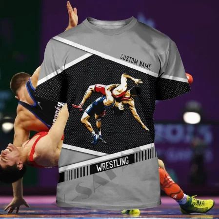 2023 Funny Printed Men T Shirt New Wrestling Taekwondo T-shirt Casual O-Neck Short Sleeve T-shirt Fashion Tees Tops Oversized