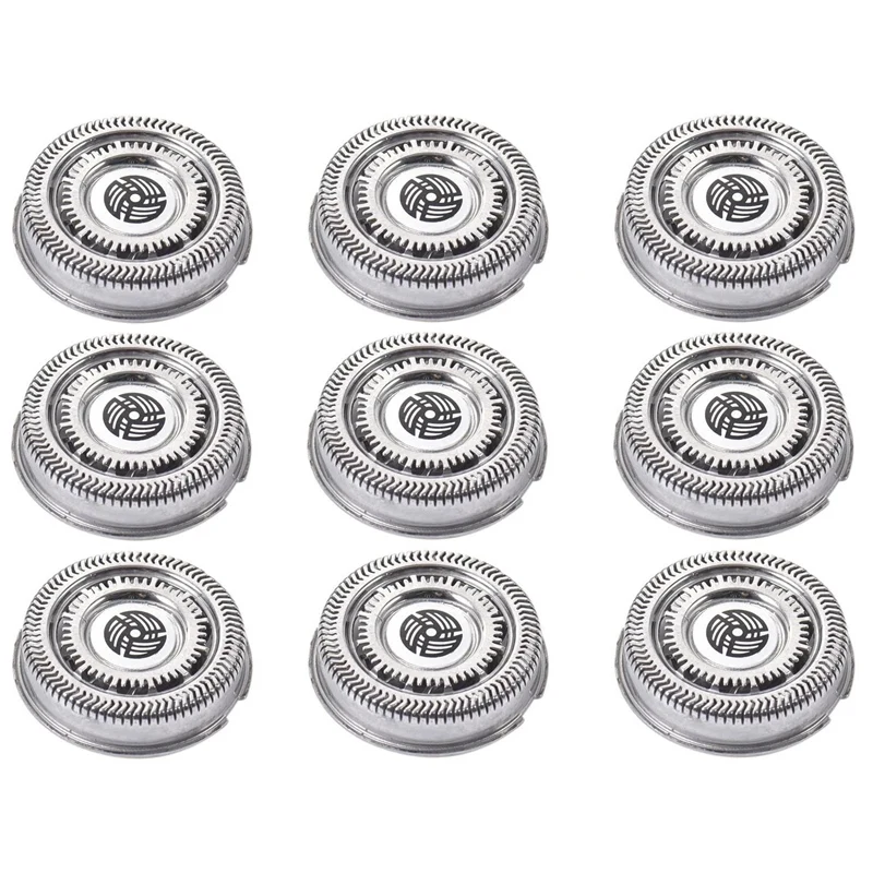 9 Pieces SH90 Shaver Replacement Heads For  Norelco Series S9000 RQ12 Shavers Blade Head