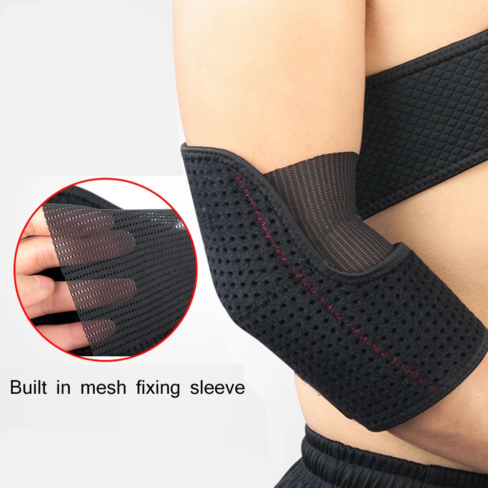 Tcare Unisex Adjustable Elbow Brace Support Breathable Compression Arm Sleeve Wrap for Joint Pain Relief, Tendonitis, Golfer New