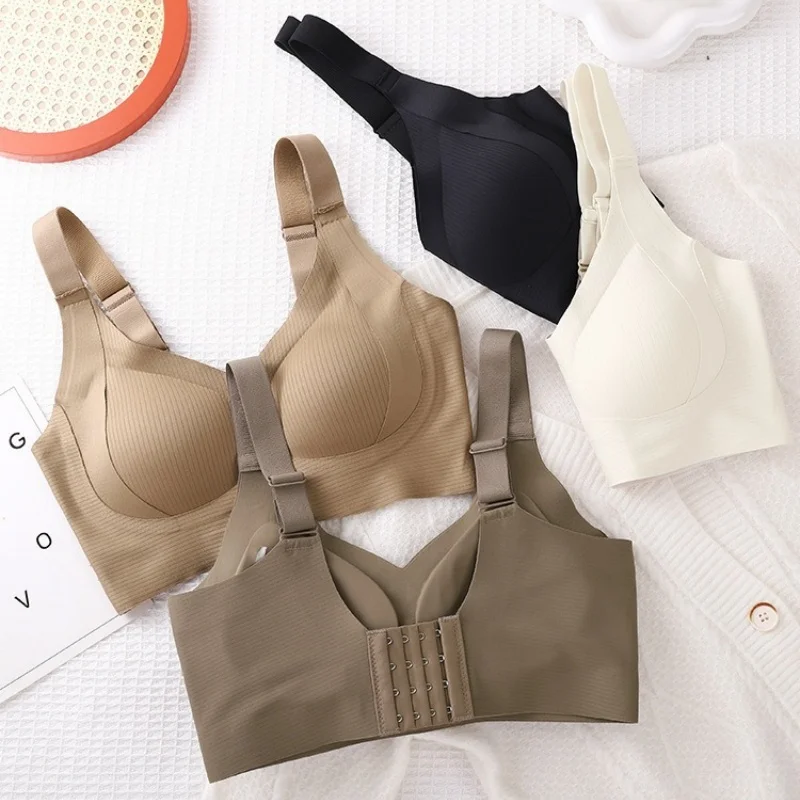 

Full cup adjustable lingerie for women with large chest, small anti sagging, large size, no trace, and ample breast for women