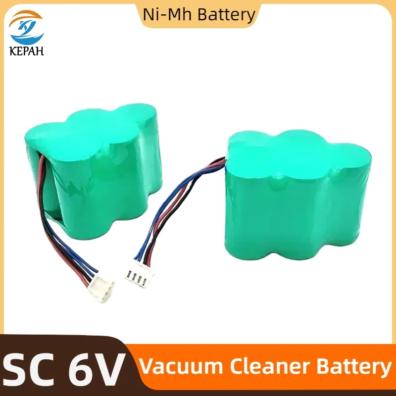 بطارية روبوت للمكنسة الكهربائية 9800mAh 6V Ni-MH لـ 620 710 D73 D76 ECOVACS LP43SC 3300P5 تناسب COD RB001 CEN630 TBD71 إلخ