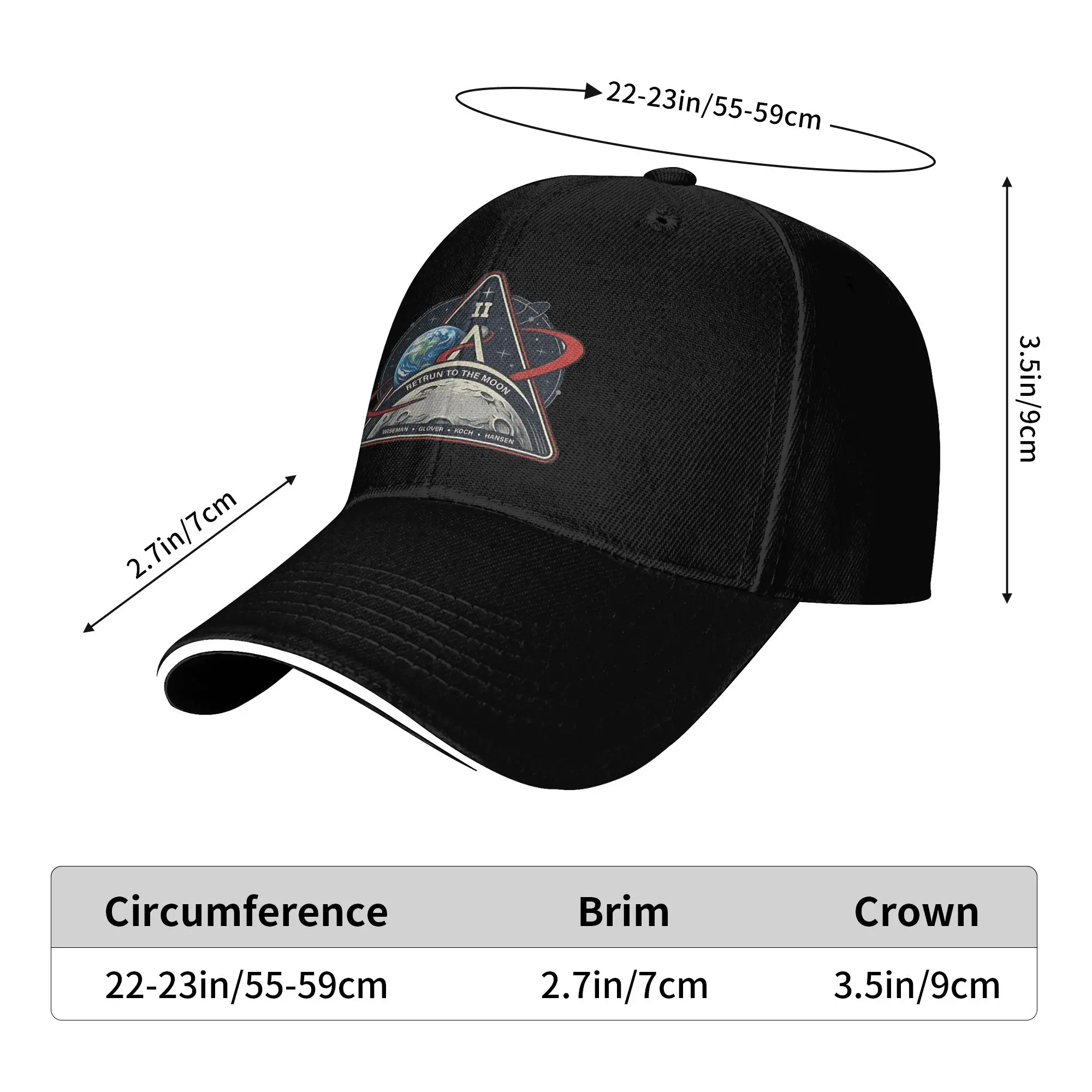 Artemis Ii 2026 Rocket Launch Return To The Moon Baseball Cap Women Print Trucker Hat Spring Casual Hunting Camping Snapback Cap