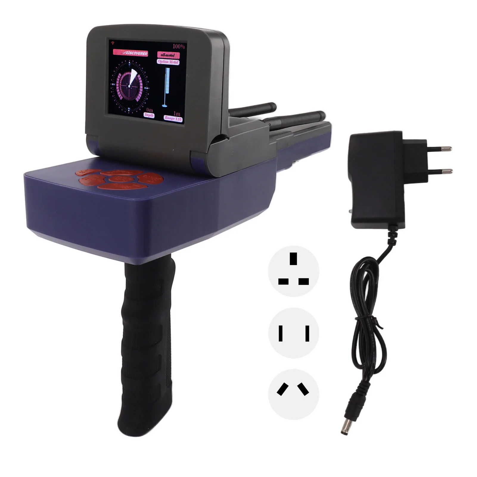 30m Depth Metal Detector 1500m Range Underground Metal Finder Scanner Equipment with Display for Gold Silver Copper Metal Finder