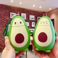 280ML Juice Glass Cup Super Cute and Cute Avocado Water Bottle Double Layer Insulated Portable Tea Cup