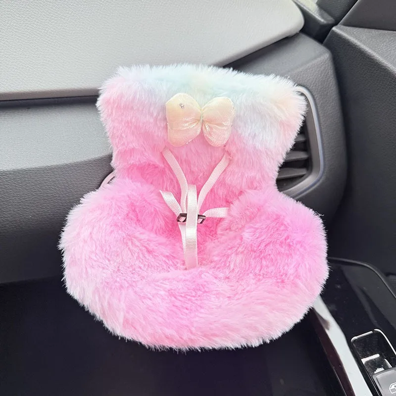 Bambola di peluche in miniatura e carina, comoda e sicura, decorazione per sedile adatta per bambole da 15-17 cm. Un ottimo accessorio o regalo per i fan