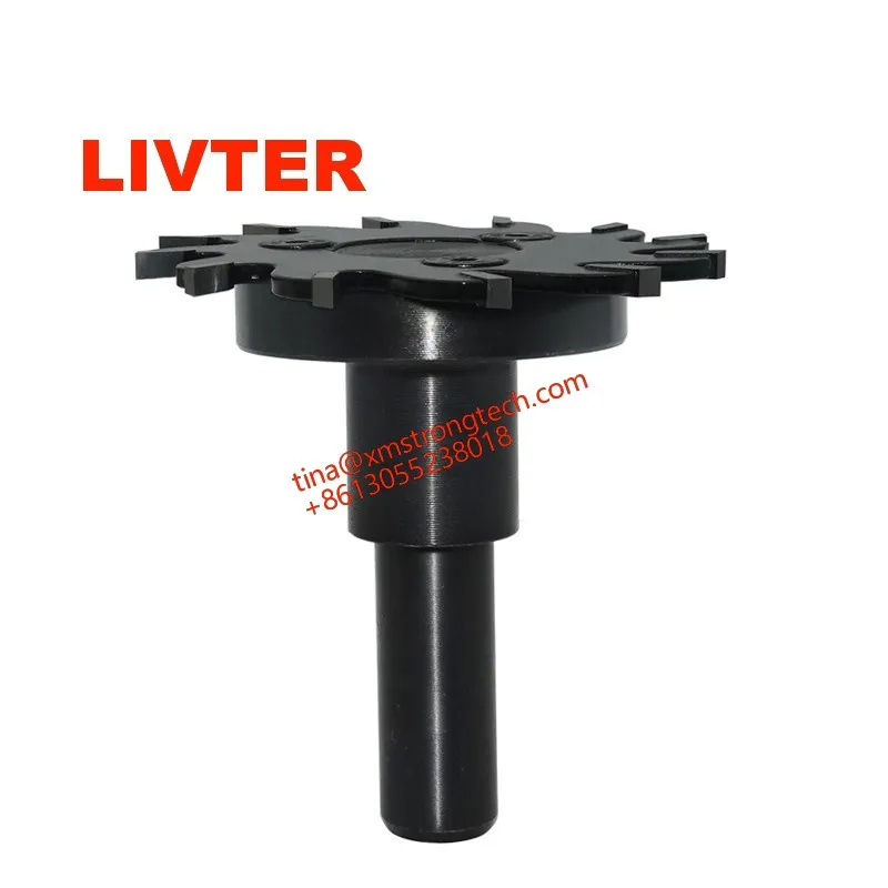 LIVTER Six Sided Drill Small Slotting Saw Blade T-shaped Blade with Handle Woodworking Slotting Saw Blade