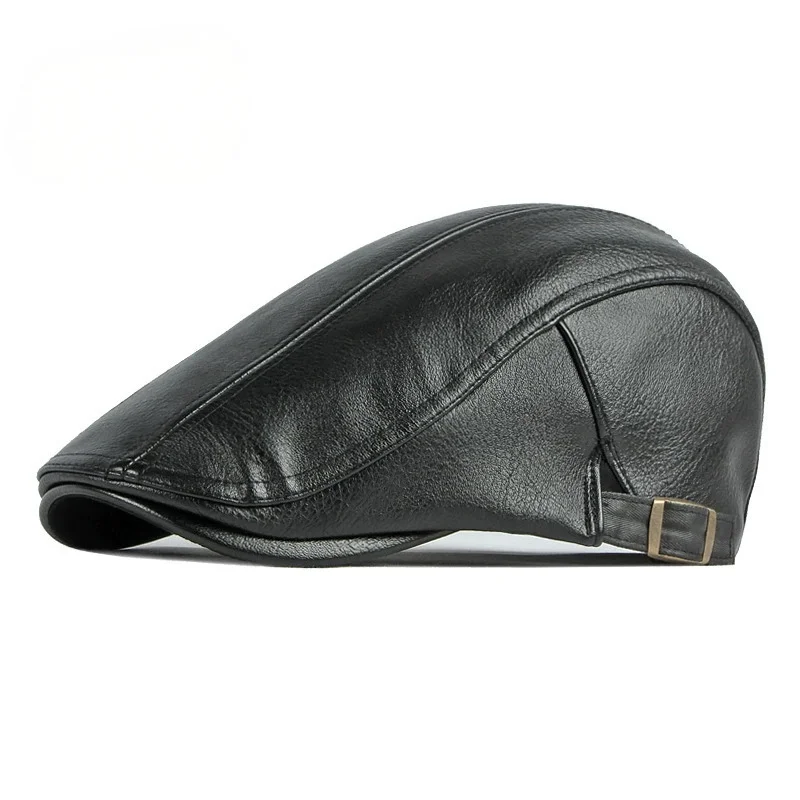 Autumn and Winter Beret British Newspaper Boy Cap Vintage Thickened Warm Style Painted Cap Duck Tongue Forward Cap