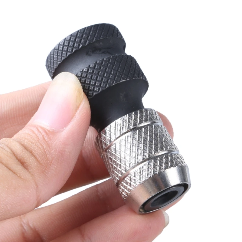 Bit Holder with Depth Stop for Secure Screw Installation for Widely Used Tool Precise Drilling