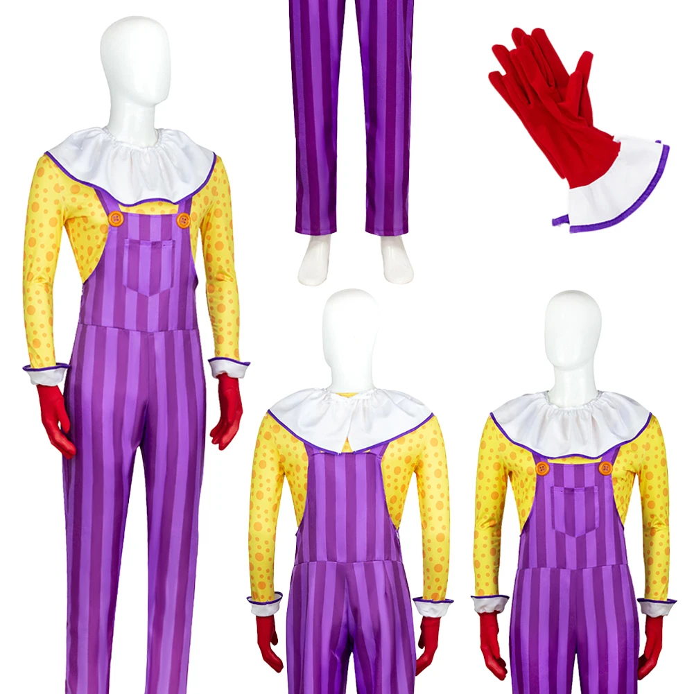 

Костюм клоуна Чакла из мультфильма «Фантазия» для мужчин, плюшевый, для косплея, Хэллоуина, карнавала, вечеринок