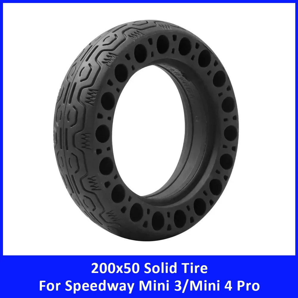 

8 Inch 200x50 Solid Tire for Speedway Mini 3 Mini 4 Pro Razor Kugoo Electric Scooter Tubeless Honeycomb Solid Tyres Accessories