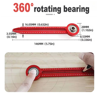 Woodworking Drawing Compass Circular Drawing Tool Hole Ruler High precision Woodworking Scribe Gauges Marking Measurement Tools