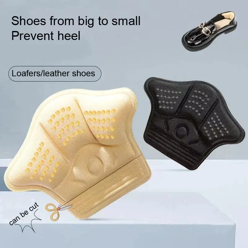 Adhesive Back of Heel Cushion Pads Heel Grips Inserts Loose Too Big Boots Reusable Heel Guards Liners Women Men Improve Shoe Fit