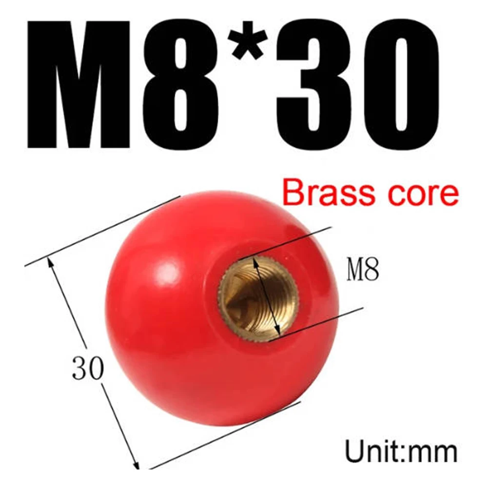 Maniglia per macchina utensile Dado a sfera Filettatura di serraggio in plastica 1PC Dadi di serraggio con testa a forma di sfera Hardware M4/M5/M6/M8/M10