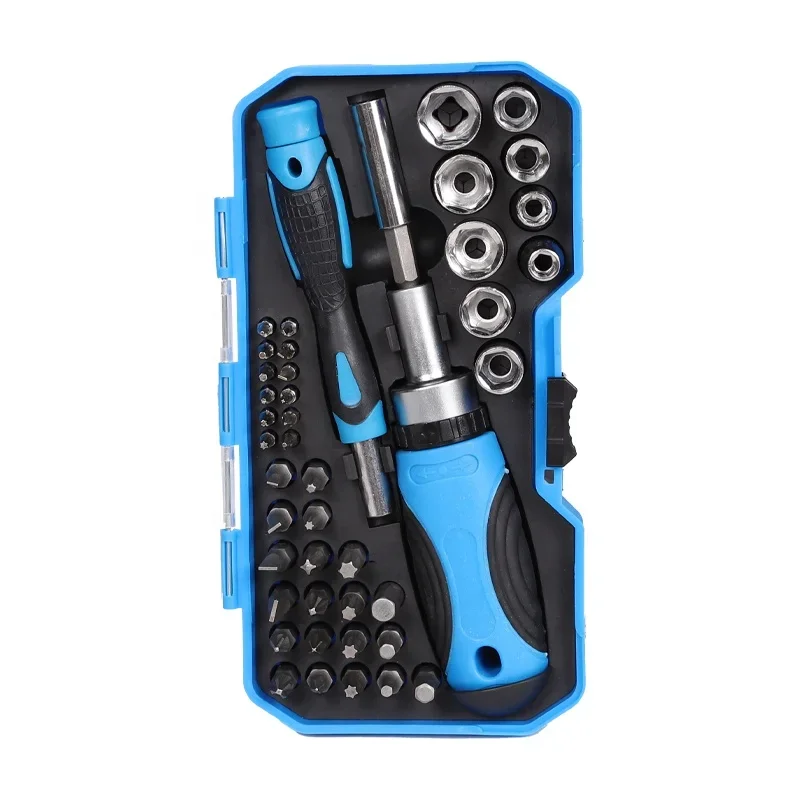 

44 PCS Multifunction Screwdriver Ratchet Bit Kit One Word Cross Hexagon Screwdriver Small Screwdriver Socket Head Set