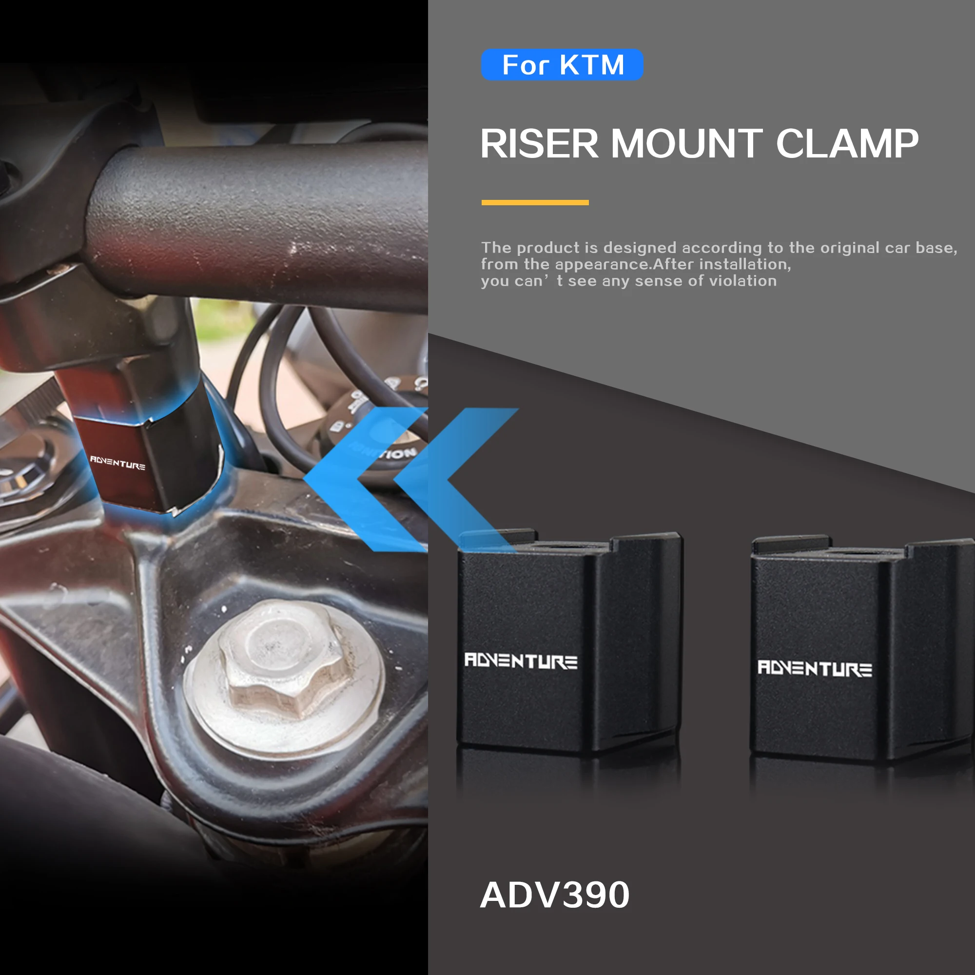 Handlebar Riser Adapter Handle Bar Mount Clamp For KTM 390 790 890 1090 1190 ADVENTURE ADV 790 Adventure R 1290 Super Duke GT