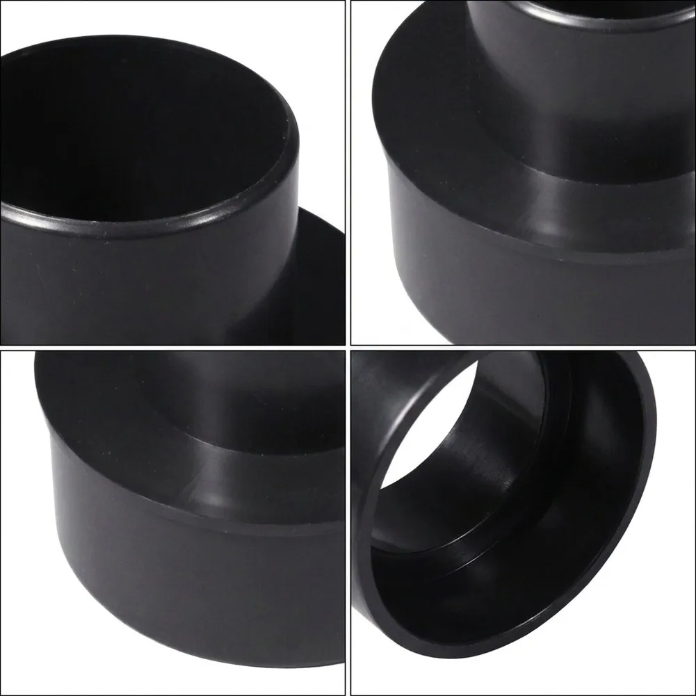 Black Vacuum Hose Adapter User Installation for flexible Hose Joiner Abrasion Resistant Material Quick Installation Design