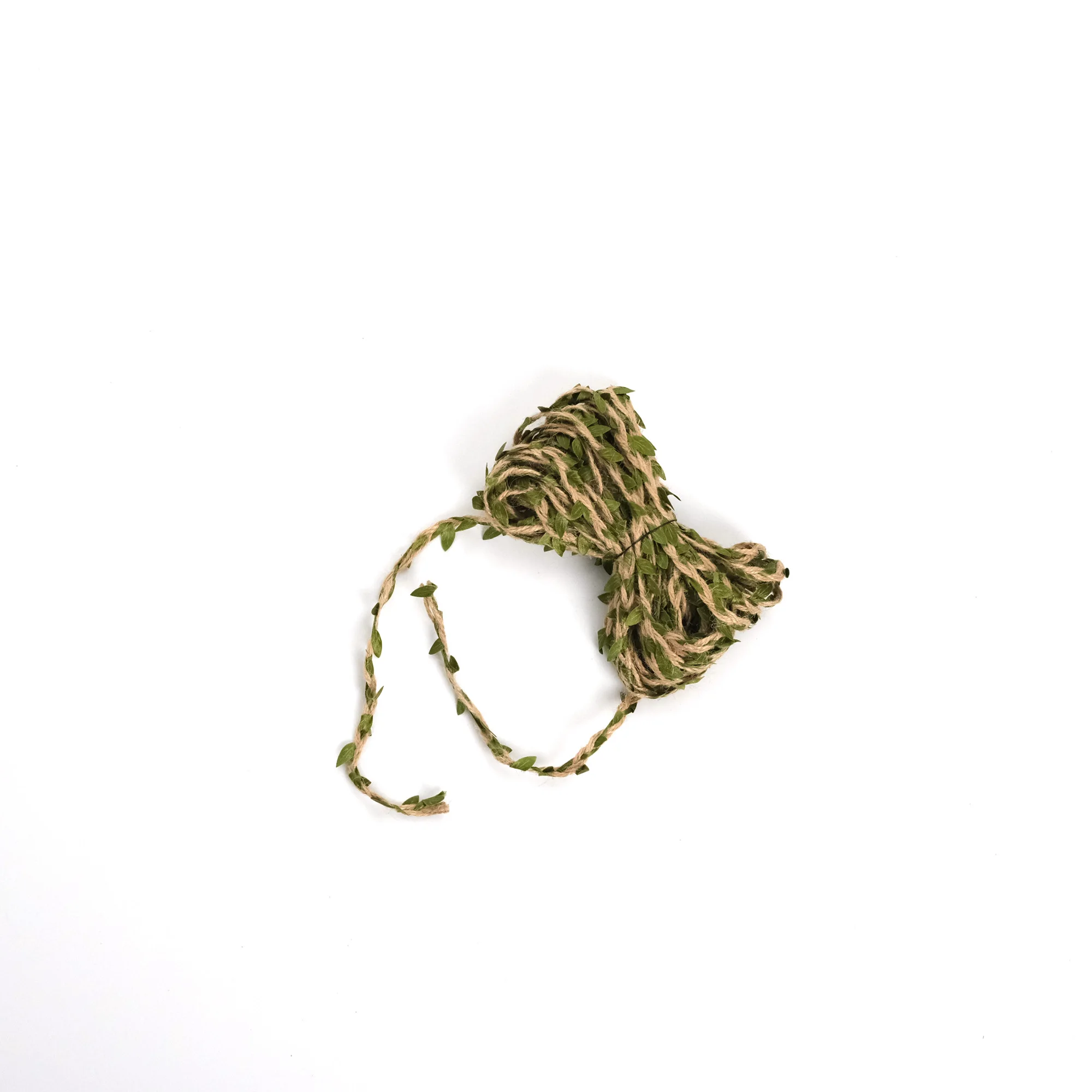 5/10M Jute Tape Green Leaf Hemp DIY Junk Journal Bridal Hairband Hanging Door Curtain Decor Accessories 1-10Pcs