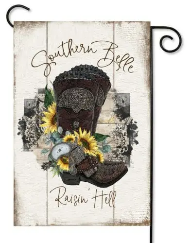 Southern Belle Raisin Hell    Garden Flag    ~     12x18 Garden Flag