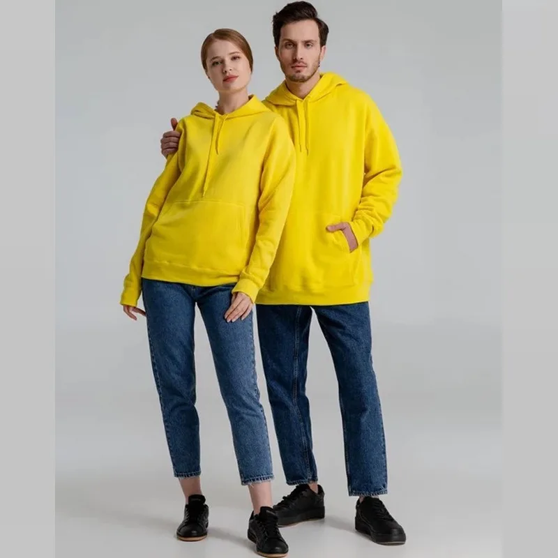 

Yellow Hoodie Women Men 2025 New Autumn Loose Thin Casual Fashion Early Fall Lazy Style Coat