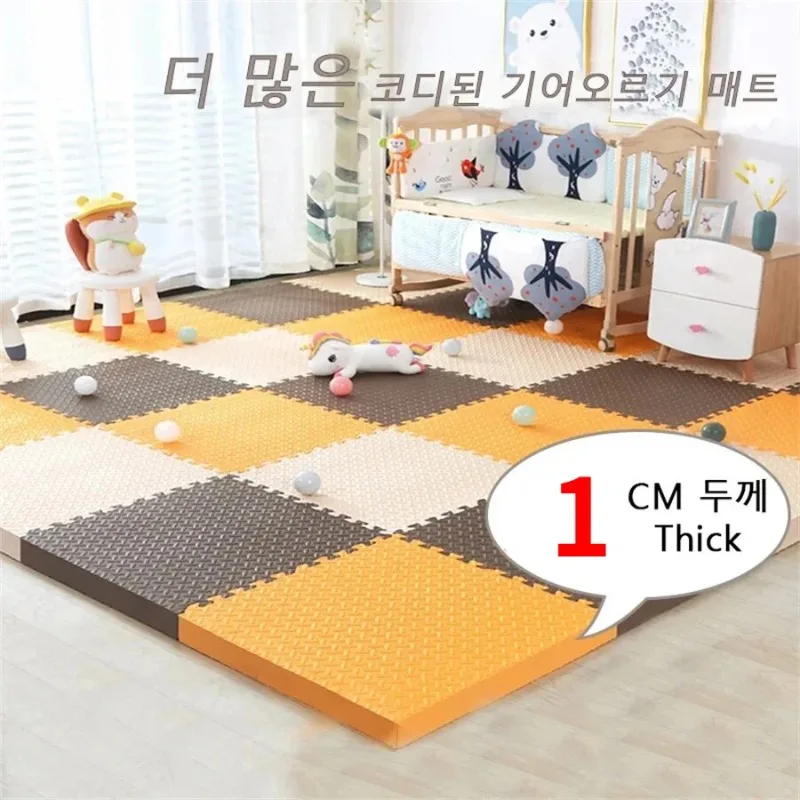 30×30CM Foam Floor Mats for Kids,thickness Foam Play Mat, Non-Toxic Square Interlocking Floor Mats Rubber Baby Play Mat