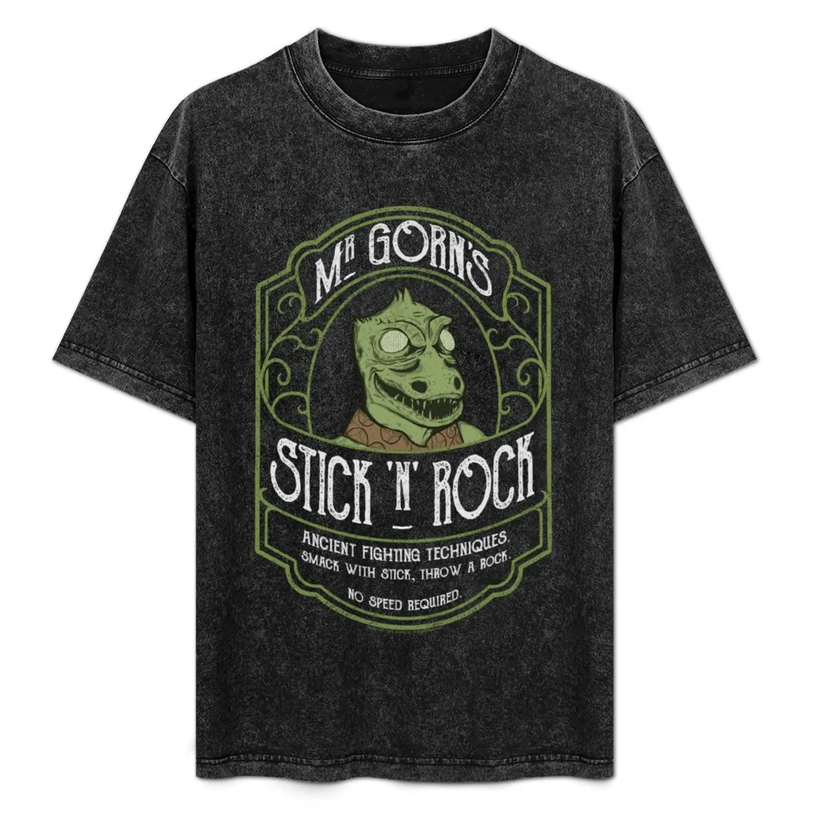 

Star Trek: The Original Series Mr. Gorn's Stick 'n' Rock Vintage Logo T-Shirt Anime t-shirt croswit shirt man men t shirt
