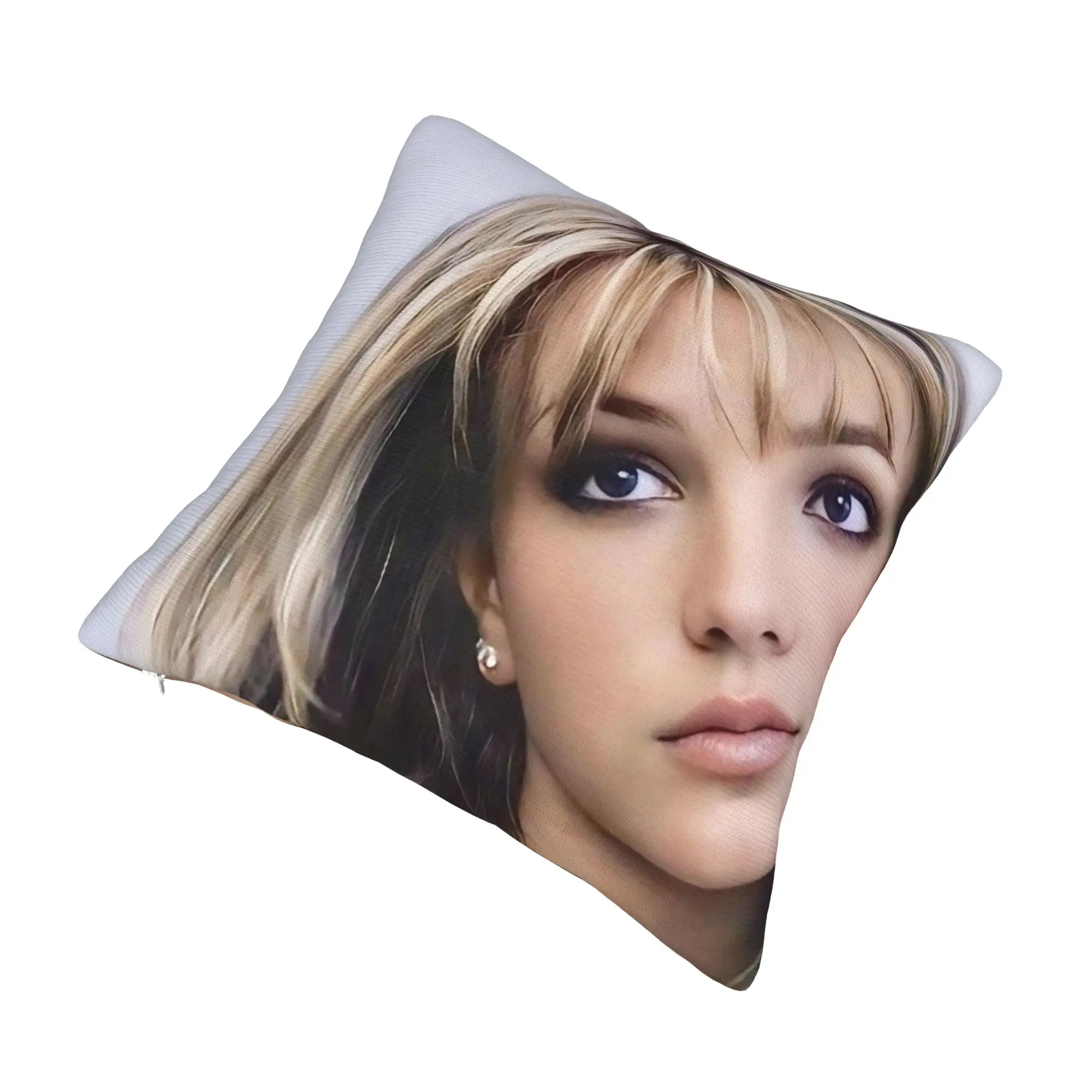 Decorative Pillow Cover Singer Britney Spears Accessories Home  Pillow Case Cover Zipper Multi-Size