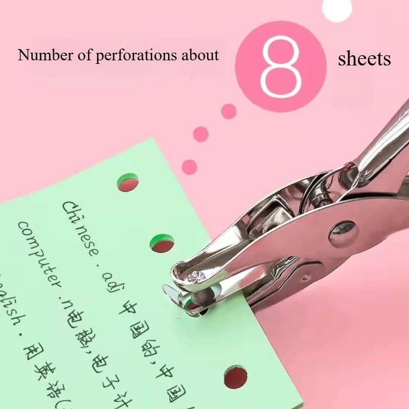 

1Pc Heavy Duty Single Hole Punch for Crafting Precision Soft Grip Hole Paper Puncher Scrapbook Craft Tool
