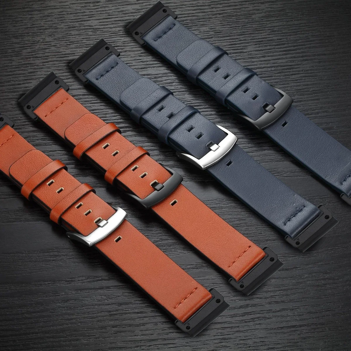 26 مللي متر 22 مللي متر سريعة تناسب حزام ل Garmin Fenix 8 E 7 7X 6X 6 5X 5 حلقة من جلد ل Forerunner 165 الموسيقى 745 965 245 265 255 سوار