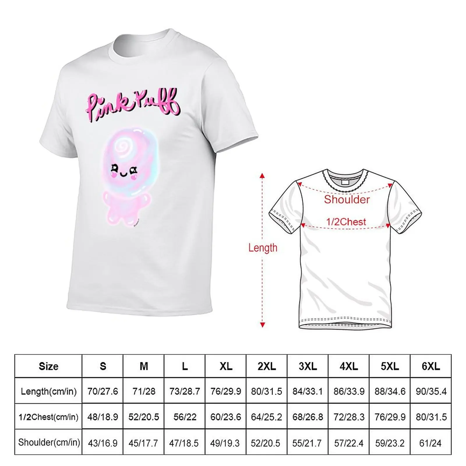 PinkPuff the FluffPuff T-Shirt mens graphic t shirts t shirt for man T-Shirt