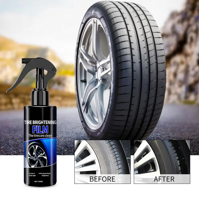 Tire Shine Coatings Long Lasting Tyre High Gloss Easy Application Non Greasy Car Auto Tire Refurbishing Agent Cleaner Coating