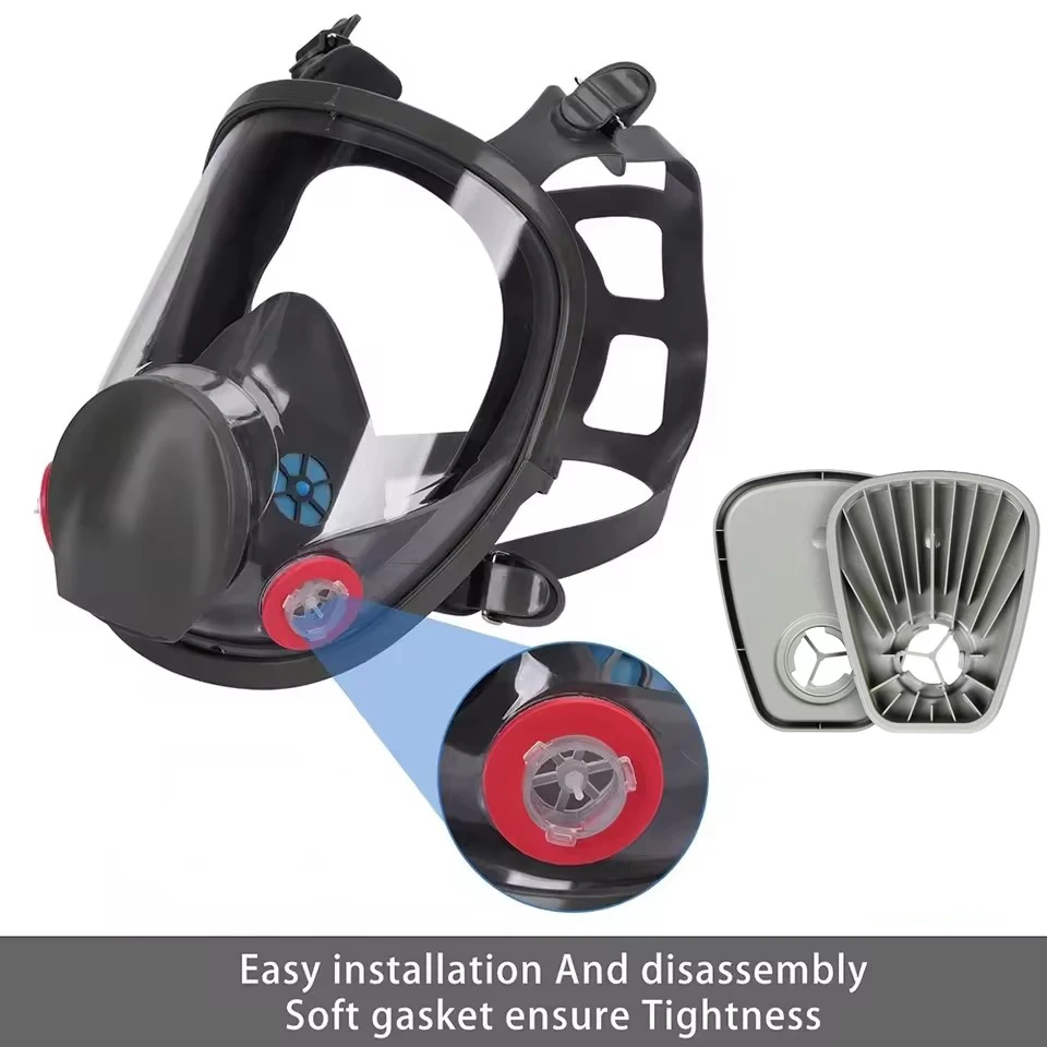 6800 stofmasker volgelaatsmasker met 503 5N11 deeltjesfilters set voor industriële arbeid stof verfspray decoratie slijpen