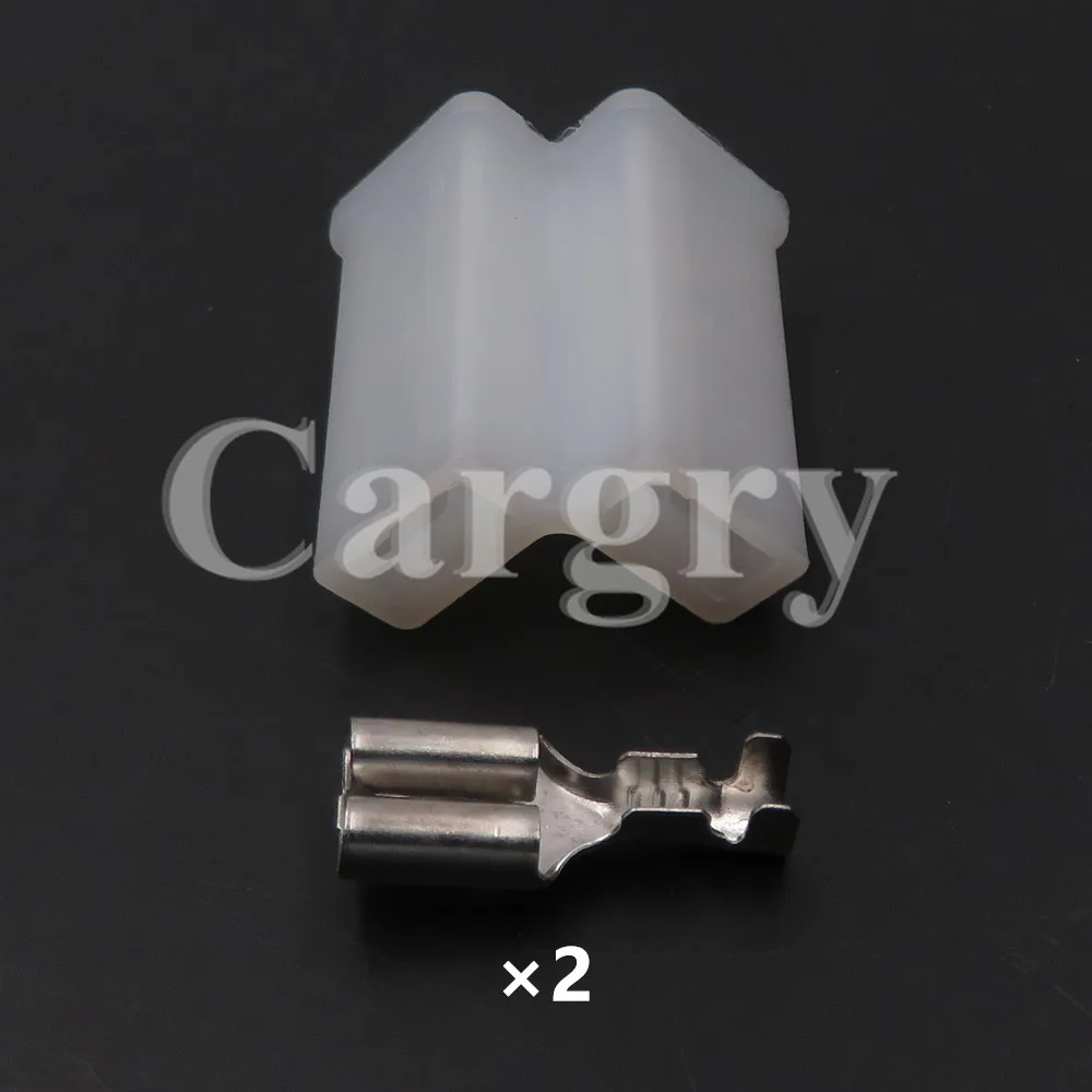 1 Set 2P PA66 Automobile Connector Fuel Nozzle Plug AC Assembly Housing Connector Electrical Wiring Connector Wire Clip Socket - Detail 1