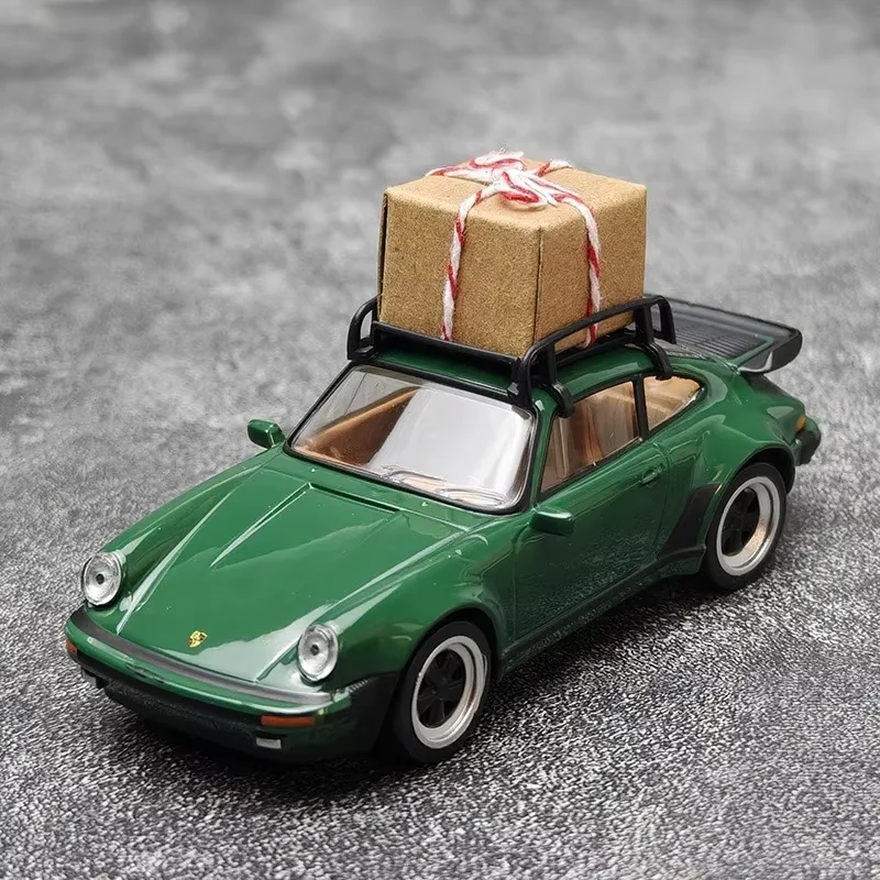 NOREV Diecast 1:43 Christmas Edition 911 Turbo 1978 Alloy Car Model Static Collection Decorated Holiday Gifts Toys