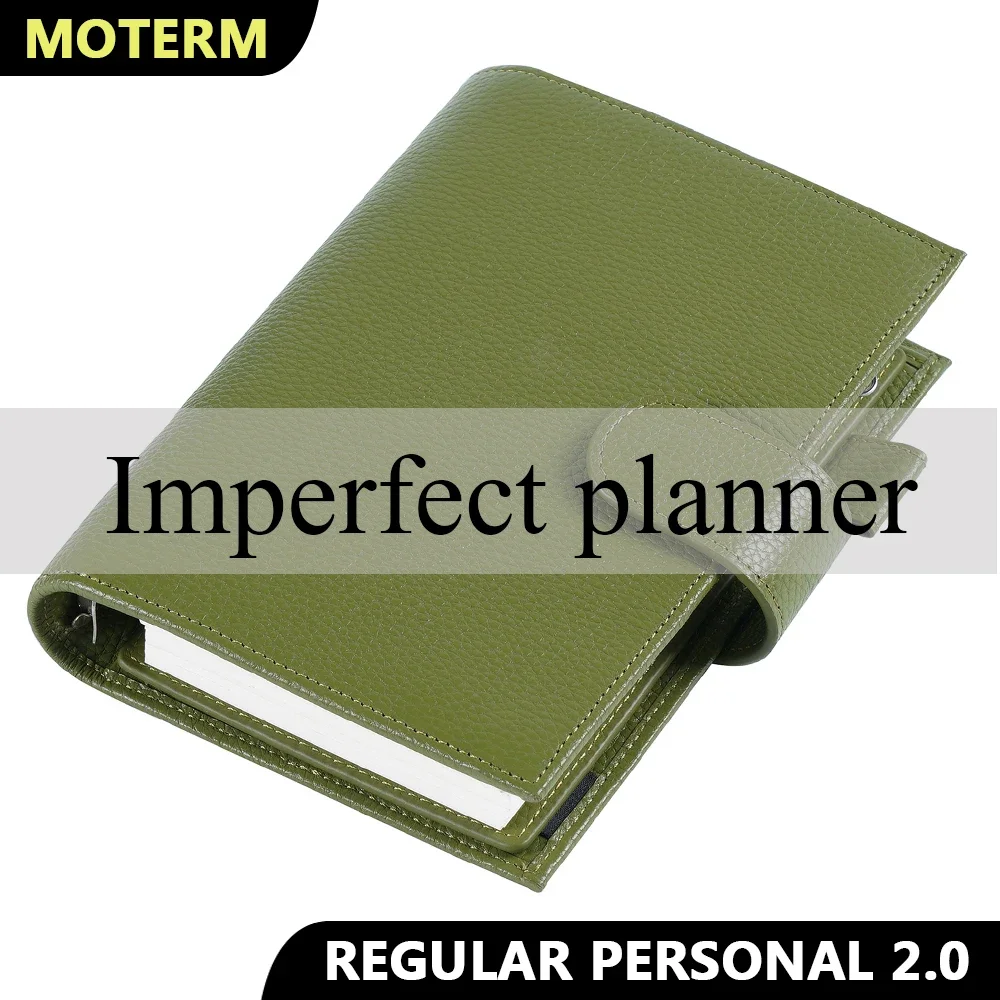 Limited Imperfect Moterm Regular 2.0 Series Personal Size Rings Planner Genuine Cowhide Notebook Organizer Journey Sketchbook