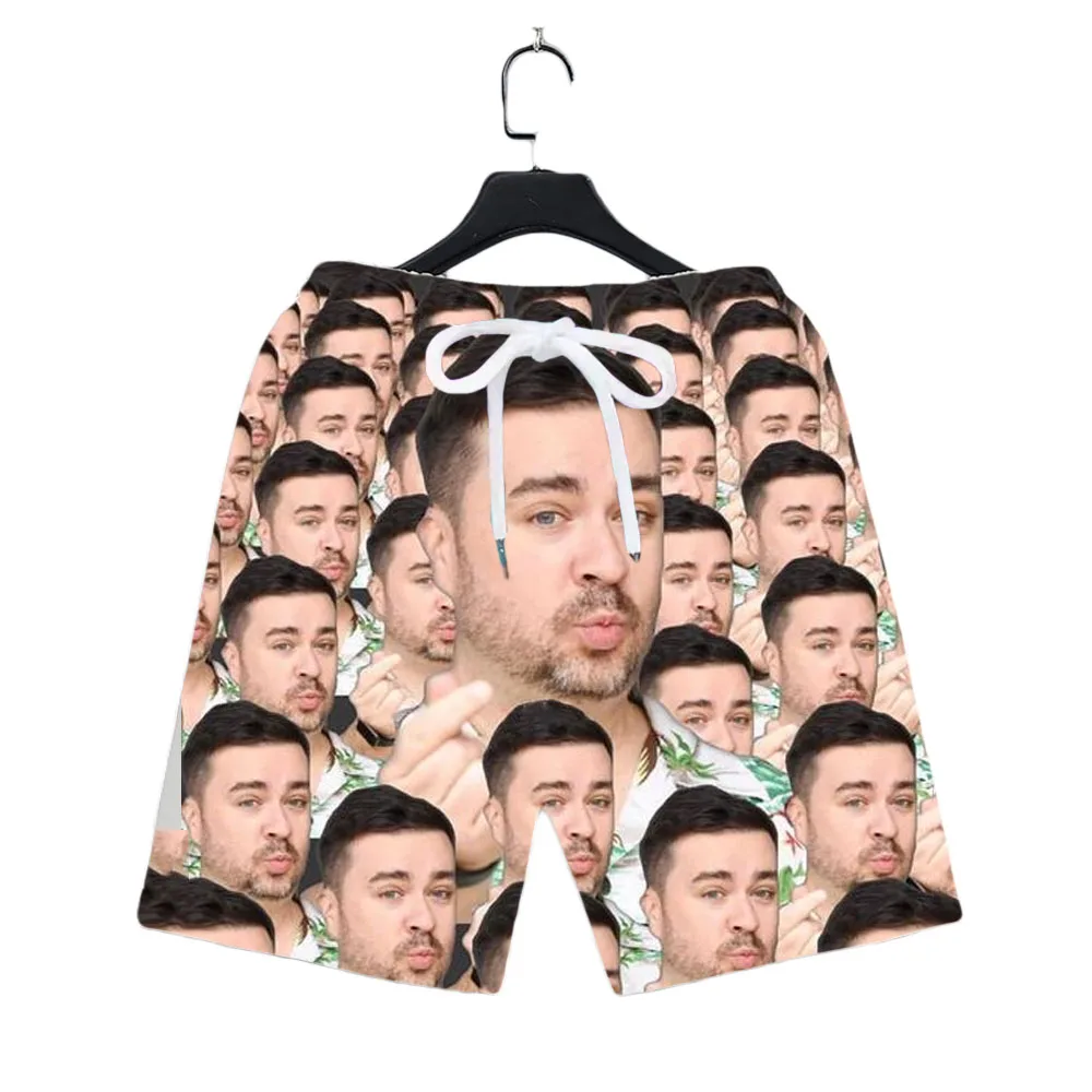 

Humorous Clothes Funny Face Graphic Men's Beach Shorts Swim Trunks Hip-hop Streetwear Man Short Pants Man Casual Shorts Mesh