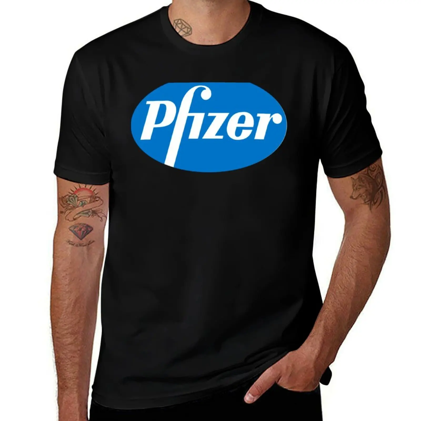 

Pfizer Logo Classic T-Shirt t shirts for man graphic vintage t shirt man designer T-Shirt